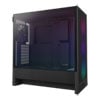 NZXT H5 Flow RGB, Black, Mid Tower Chassis w/ Tempered Glass Window, 4x 120mm ARGB Fans, USB-C, E-ATX/ATX/mATX