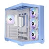 Thermaltake View 380 TG ARGB, Hydrangea Blue, Mid Tower Chassis w/ TG Window, 4x 120mm ARGB Fan, USB-C, ATX/mATX/mITX