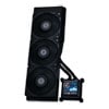 Lian Li Hydroshift LCD 360S All-in-One Liquid CPU Cooler, Black, 3 x 120mm UNI FAN P28, 2.88" LCD IPS Display, Aluminium