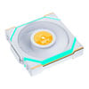 120mm Lian Li UNI FAN SL Wireless, 1.6" LCD, Reverse Flow, White ARGB, 9-Blade, 1900RPM, 51.4CFM, FDB, L-Connect