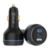Xclio 130W Premium 3-Port, Ultra Fast-Charging PD3/QC4/PPS 2 x USB-C / 1 x USB-A, Black