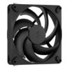 140mm Fractal Design Momentum 14, 7 Blade, PWM, 350-1800rpm, 79.79CFM, 31.9 dbA, FDB, 4-Pin, Black
