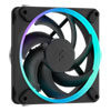120mm Fractal Design Momentum 12 RGB, 7 Blade, PWM, 350-2200rpm, 62.44CFM, 28.03 dbA, FDB, Fractal Connect, Black