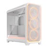 Fractal Design Meshify 3 XL Amb Pro, White, Full Tower w/ Light TG, 3x 140mm Fans, USB 3.2 Gen2,  E-ATX/ATX/ mATX/mITX
