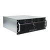 Inter-Tech 4U-4708 Server Case, 8x 2.5" /3.5" HDD, 4x 80mm Fans, 2x USB 2.0, Lockable Front Door w/o PSU