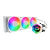 Cooler Master MasterLiquid 360 Core II ARGB AIO Cooler, White, 3x120mm ARGB Fans, Aluminium Radiator, Intel/AMD