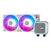 MSI MAG CORELIQUID A13 240 AIO Cooler, 240mm, 2 x 120mm RGB Fans, Copper Baseplate, Aluminium Radiator, Intel/AMD, White