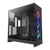 NZXT H9 Flow RGB (2025), Dual Chamber Mid Tower, Black, 3x 140mm RGB Core, Reverse Connection Ready, E-ATX, ATX, mATX