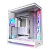 NZXT H9 Flow RGB+ (2025), Dual Chamber Mid Tower, White, 6x 140mm RGB Core, Reverse Connection, E-ATX, mATX, mITX