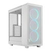 Fractal Design Epoch TG RGB, White, Mid Tower w/ Clear TG, 3x 120mm Momentum Fans, USB 3.2 Gen2, ATX / maTX / mITX