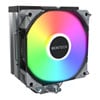 Montech NX400 ARGB CPU Cooler, Black, 4 Heatpipes, 1x120mm ARGB PWM Fan, upto 2000rpm, Aluminium Fins, Intel/AMD 105 TDP