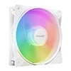 120mm be quiet! Light Wings LX Reverse, White, 7 Blade, 1500RPM, 48.8 CFM Airflow, 28.5 dB Max, ARGB,  4-Pin PWM