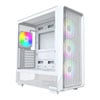 Montech X5, White, ATX Chassis w/ Tempered Glass, 3 x 140mm + 1 x 120mm ARGB Fans, USB 3.0, E-ATX / ATX / mATX / mITX
