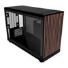 Lian Li A3-mATX Glass Edition, Wood Black, Small Form Factor Chassis, Tempered Glass, Mesh, USB 3.0, MicroATX, Mini-ITX