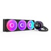 NZXT Kraken 420 Elite V2 AIO Cooler, 3 x 140mm ARGB Fan, 2.7" 60Hz IPS LCD, Aluminium Radiator, Black
