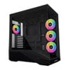 Lian Li Vector V100, Black, Dual Chamber ARGB Mid Tower, Tempered Glass, 4x 120mm ARGB Fans, Reverse Connection, E-ATX