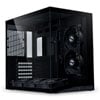Lian Li O11D Mini V2 Flow Black, Dual Chamber Compact Mid Tower Chassis, Tempered Glass, 120mm Fans, ATX /  mATX / mITX