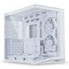 Lian Li O11D Mini V2 Flow White, Dual Chamber Compact Mid Tower Chassis, Tempered Glass, 120mm Fans, ATX /  mATX / mITX