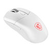 MSI Versa 300 Wireless Gaming Mouse, White, Optical, PixArt PAW3104DB Sensor, Kailh Switches, 2.4 GHz / BT5.3 / USB2.0