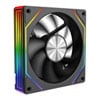 120mm CiT Eclipse Infinity ARGB Fan, Black, 9 Blade, 16 ARGB LEDs, 1600rpm, 47.3CFM, Hydraulic Bearing, 4 Pin PWM