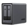2 Bay UGREEN NASync DXP2800 Desktop NAS, 3.5"/2.5" SATA, 2x M.2, 8GB DDR5, USB 3.2 Gen2, 2.5GbE, 4K HDMI, 32GB eMMC