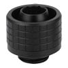 16mm Thermal Grizzly DeltaMate ST16, Soft Tube, G1/4 Thread, Brass, Matte Black, EPDM