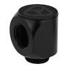 Thermal Grizzly DeltaMate Right Angled Rotary Fitting, 90°, G1/4 Thread, Brass, Matte Black
