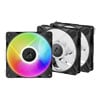 140mm Arctic P14 Pro A-RGB, Black, 7 Blade, Fluid Dynamic Bearing, Upto 2500rpm, 110CFM Airflow, 4-Pin PWM, 3PK