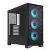 Fractal Design Pop 2 Air TG RGB Chassis, Mid Tower, Black, 3 x Aspect 12X RGB Fans, USB-C, ATX / mATX / mITX