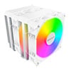 Montech NX600 ARGB CPU Cooler, White, Dual Tower, 6 Heatpipes, 2x 120mm ARGB Fans, 2000RPM, 85.09CFM, Copper,