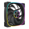 120mm CiT Solar ARGB Fan, Black, 9 Blade, 22 ARGB LEDs, 1800rpm, 54.91CFM, Hydraulic Bearing, 4 Pin PWM