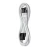 45cm CableMod Pro ModMesh 8-pin EPS Extension Cable, White, ModMesh Sleeving, Pre-Installed Closed Cable Combs