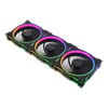 120mm ASUS Prime MR 120 ARGB, Black, Reverse Flow, 1600RPM, 58CFM, 7 Blade, Sleeve Bearing, 4-pin/3-pin, Triple Pack