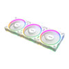 120mm ASUS Prime MR 120 ARGB, White, Reverse Flow, 1600RPM, 58CFM, 7 Blade, Sleeve Bearing, 4-pin/3-pin, Triple Pack