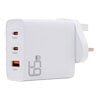 3 Port Pama USB-CP D2 65W GaN3 UK Wall Charger, PD3.1, Quick Charge QC3, 1x 65w USB-C, 1x 30W USB-C, 1 x USB A