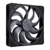 140mm Noctua NF-A14x25 G2 PWM chromax.black Fan, 9 Blade, 1500rpm, SSO2 Bearing, Anti-Vibration Pads, 4-pin PWM