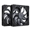 140mm Noctua NF-A14x25 G2 PWM Sx2-PP chromax.black Fans, 9 Blade, 1500rpm, SSO2 Bearing, Anti-Vibration Pads, 4-pin PWM