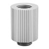 EK-Quantum Torque 28mm Extender, Static, Satin Titanium, 2 x G1/4" Male to Female, CNC Machined Brass, EPDM O-Rings
