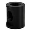 EK-Quantum Torque Splitter 3F T, Satin Black, 3x G1/4" Female Threads, Brass, 28mm Installed Height, 23mm Diameter