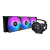 Cooler Master MasterLiquid Core Nex Digital 360 AIO CPU Cooler, Black, 3 x 120mm ARGB Fans, LED Display, Intel / AMD