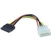 20cm Scan 88RB-414, SATA Power Converter, 4-pin Molex to 15-pin SATA, 18AWG