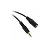 3M Scan Headphone Extension Cable, 3.5mm TRS Jack (Male) to 3.5mm TRS Jack (Female), Black