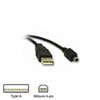 2m Xclio Mini Mitsumi USB 2.0 Cable - Type A (Male) to Mini Mitsumi 4 Pin (Male), Black