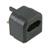 Xclio 2-pin Europlug (CEE 7/16 Alt. II) to 3-pin UK Mains (BS1363) Plug Adapter