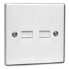 Xclio 19878R Twin Telephone Extension Socket (IDC Compatiable, x2 internal Ports on x1 Circuit)