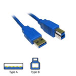 2m Scan USB 3.0 Cable - Type A (Male) to Type B (Male), Blue 2m Scan USB 3.0 Cable - Type A (Male) to Type B (Male), Blue