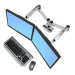Ergotron 45-245-026 LX Dual Arm Monitor Desktop Stand