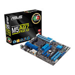 Asus M5A97 R2.0, AMD 970, S AM3+, DDR3, PCIe 2.0 (x16), Quad CrossFireX, GbE, Optical S/PDIF, USB 3.0, ATX Asus M5A97 R2.0, AMD 970, S AM3+, DDR3, PCIe 2.0 (x16), Quad CrossFireX, GbE, Optical S/PDIF, USB 3.0, ATX