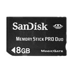 8GB Sandisk PRO Duo Memory Stick