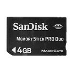 4GB Sandisk PRO Duo Memory Stick